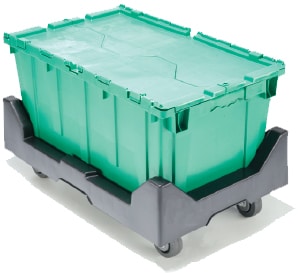 Rentable packing and moving bins are stackable and safer than cardboard moving boxes